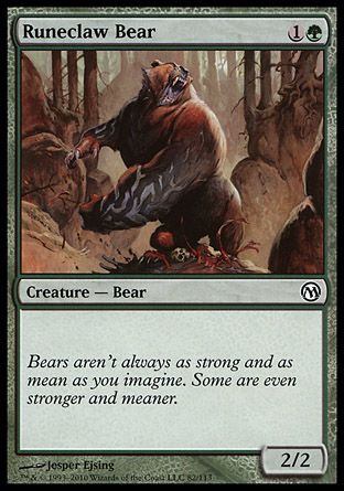 Runeclaw Bear (Duels of the Planeswalkers) Trading Card