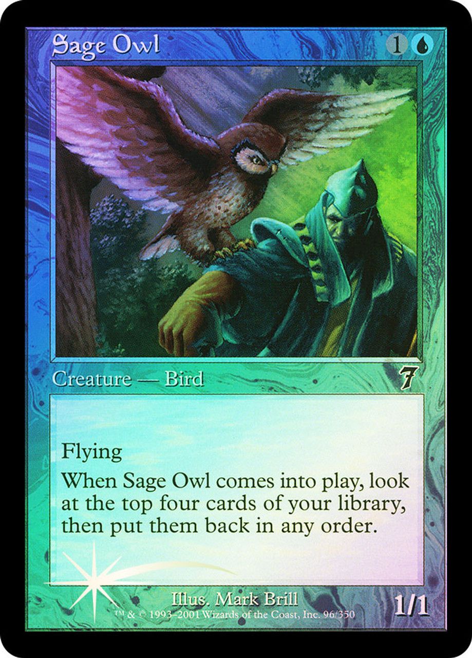 Sage Owl (7th Edition - Foil) Trading Card