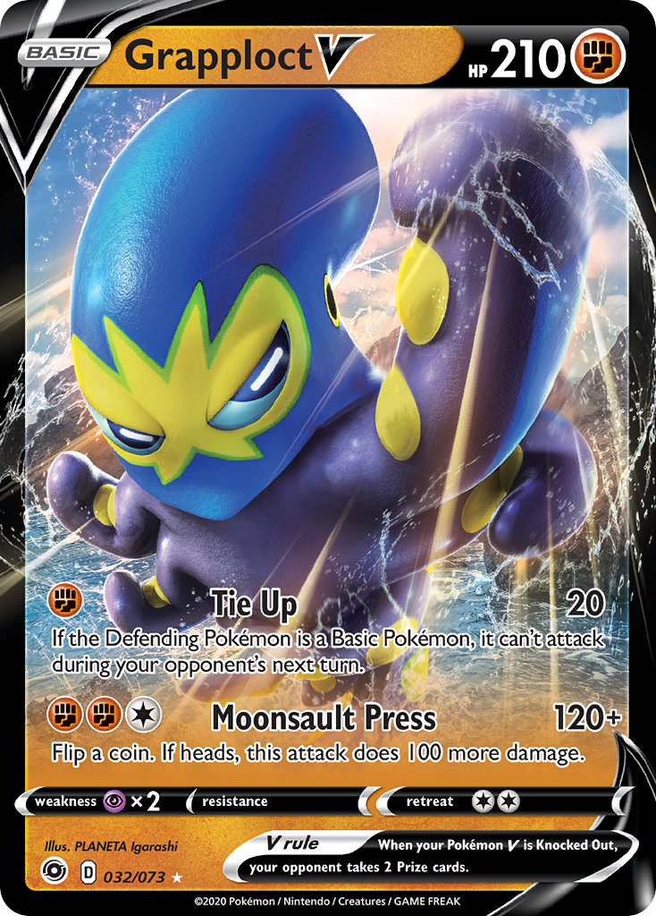 Grapploct V (32/73) - Champion's Path Pokémon Card