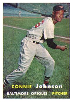 Connie Johnson 1957 Topps #43 Sports Card