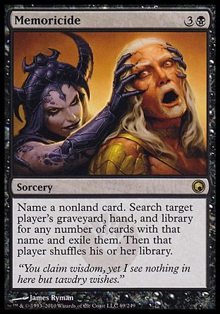 Memoricide (Scars of Mirrodin) Trading Card