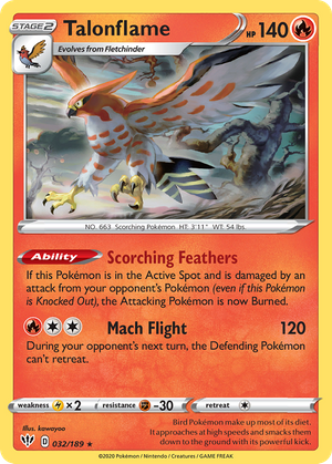 Talonflame (32/189) - Darkness Ablaze