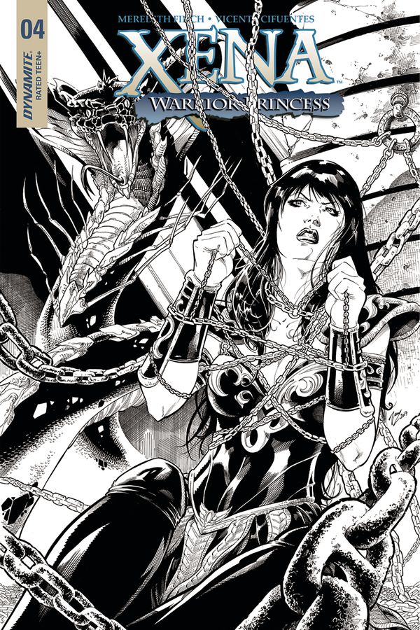 Xena: Warrior Princess  #4 (Cover D 20 Copy Cifuentes B&w)