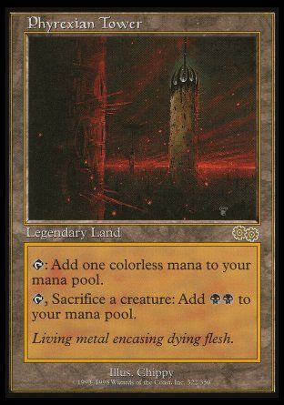 Phyrexian Tower (Urza's Saga) Trading Card