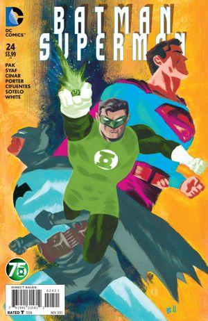 Batman Superman #24 (Green Lantern 75 Variant Cover)