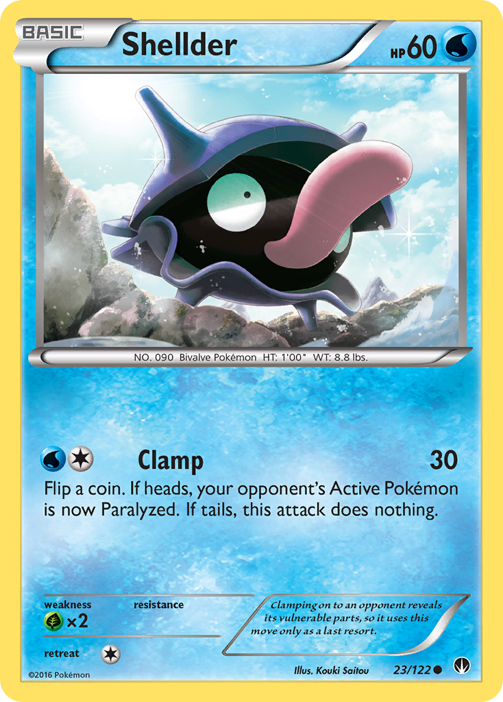 Shellder (23/122) - BREAKpoint Pokémon Card