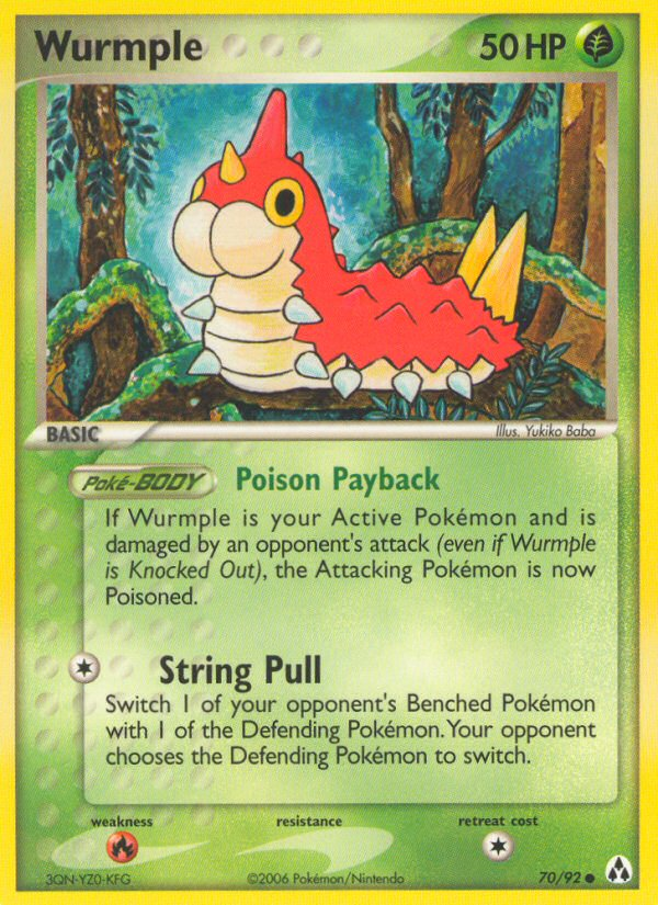 Wurmple (70/92) - Legend Maker Pokémon Card