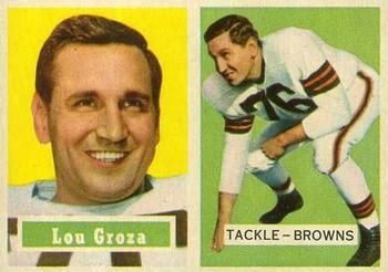 Lou Groza 1957 Topps #28 Sports Card