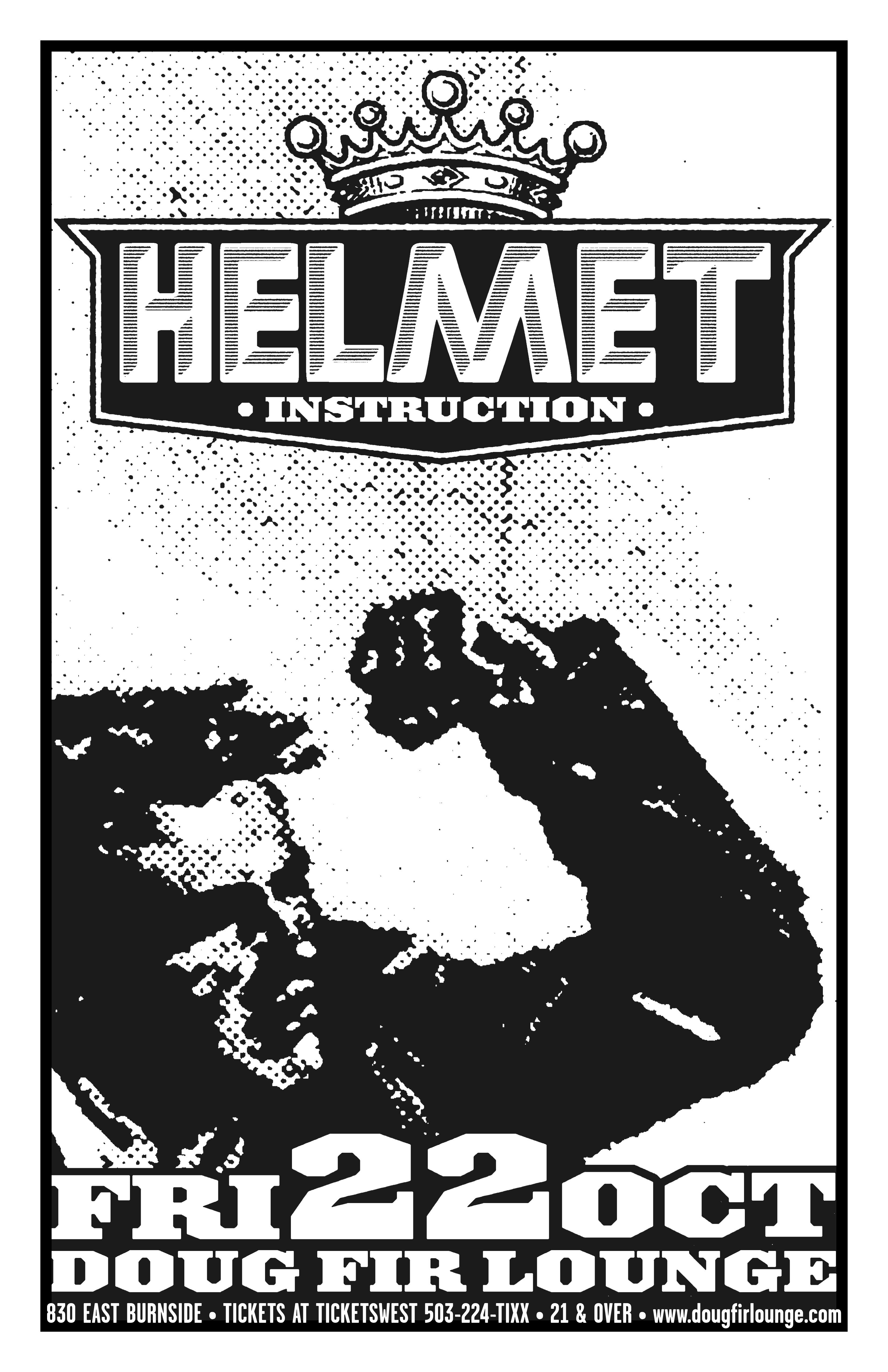 MXP-204.9 Helmet 2004 Doug Fir  Oct 22 Concert Poster