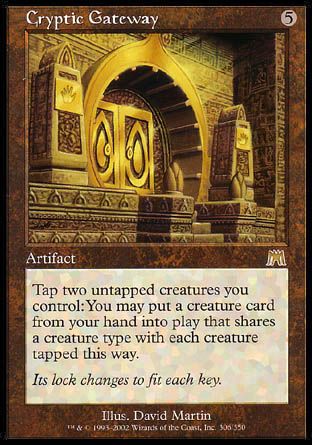 Cryptic Gateway (Onslaught) Trading Card