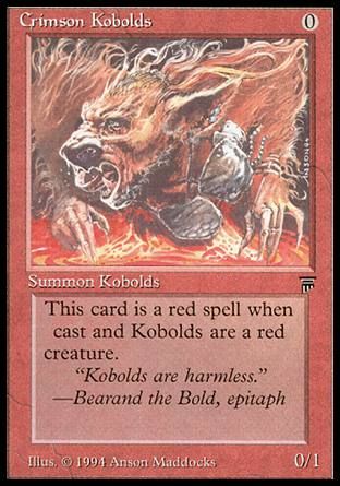 Crimson Kobolds (Legends) Trading Card