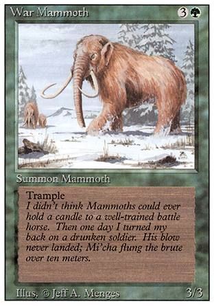 War Mammoth (Revised Edition) Trading Card