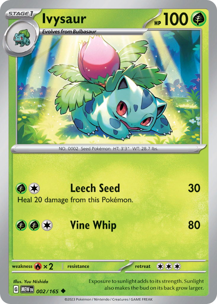 Ivysaur (2/165) - 151 Pokémon Card