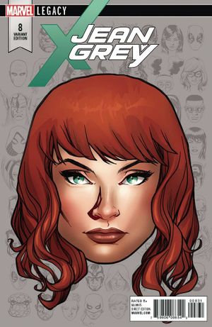 Jean Grey #8 (Mckone Legacy Headshot Variant Leg)