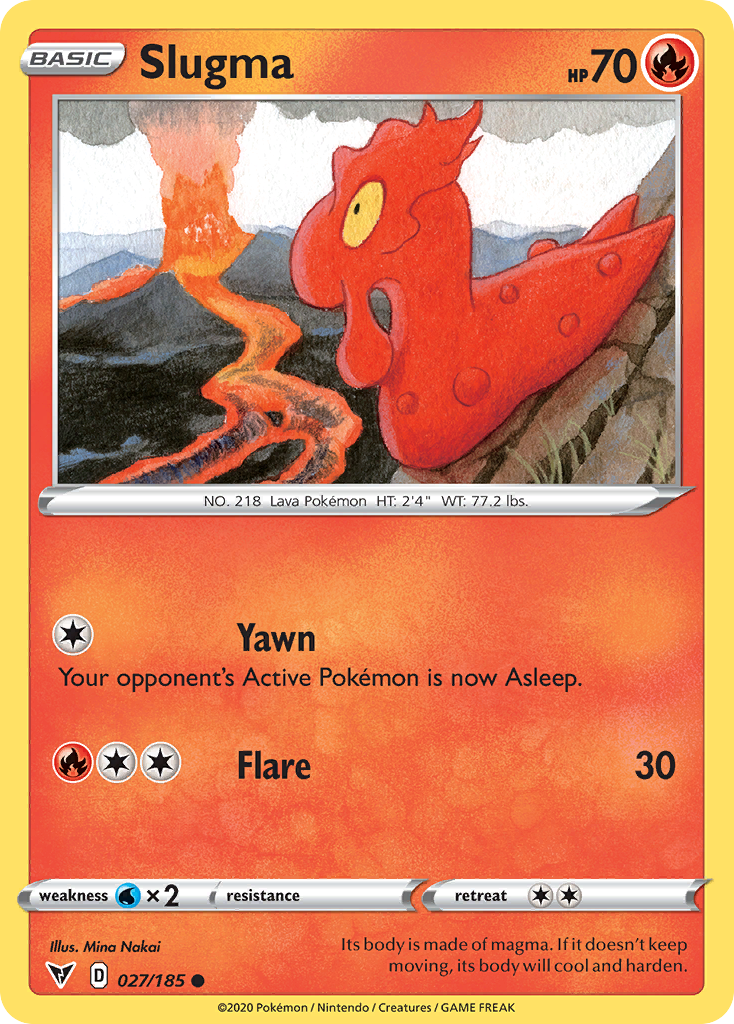 Slugma (27/185) - Vivid Voltage Pokémon Card