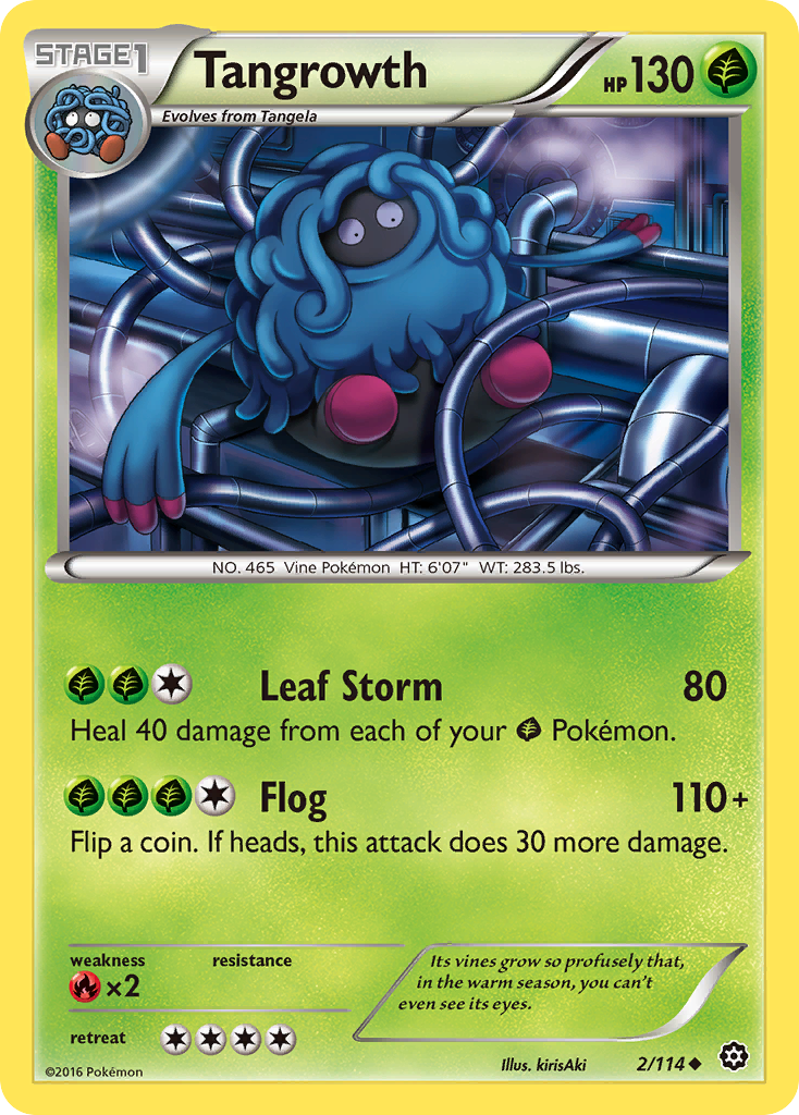 Tangrowth (2/114) - Steam Siege Pokémon Card