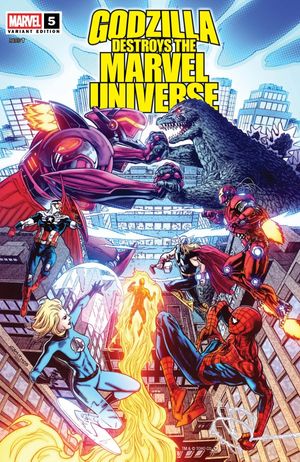 Godzilla Destroys The Marvel Universe #5 (Cory Smith Variant)