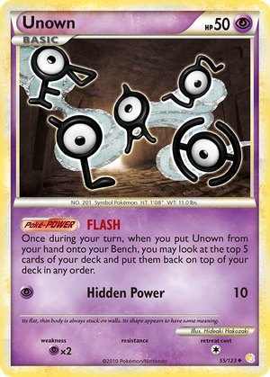 Unown (55/123) - HeartGold & SoulSilver