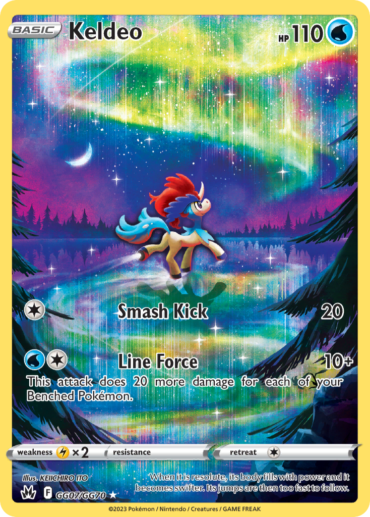 Keldeo (GG07) - Crown Zenith Galarian Gallery Pokémon Card