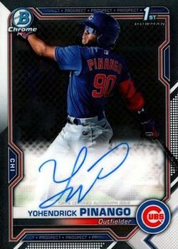 Yohendrick Pinango 2021 Bowman Chrome - Prospect Autographs Baseball #CPA-YP Sports Card