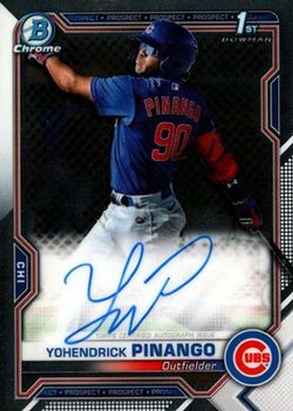 Yohendrick Pinango 2021 Bowman Chrome - Prospect Autographs Baseball #CPA-YP