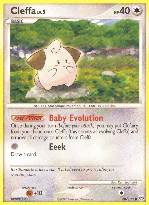 Cleffa (78/130) - Diamond & Pearl Pokémon Card