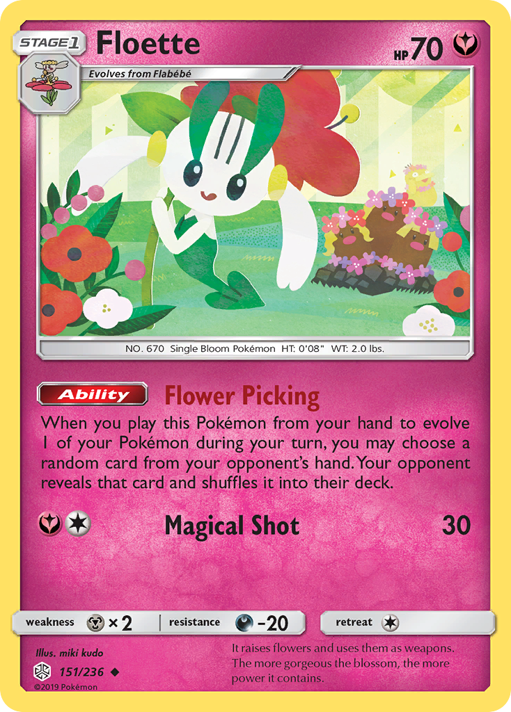 Floette (151/236) - Cosmic Eclipse Pokémon Card