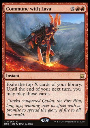 Commune with Lava (Dragons of Tarkir) Trading Card