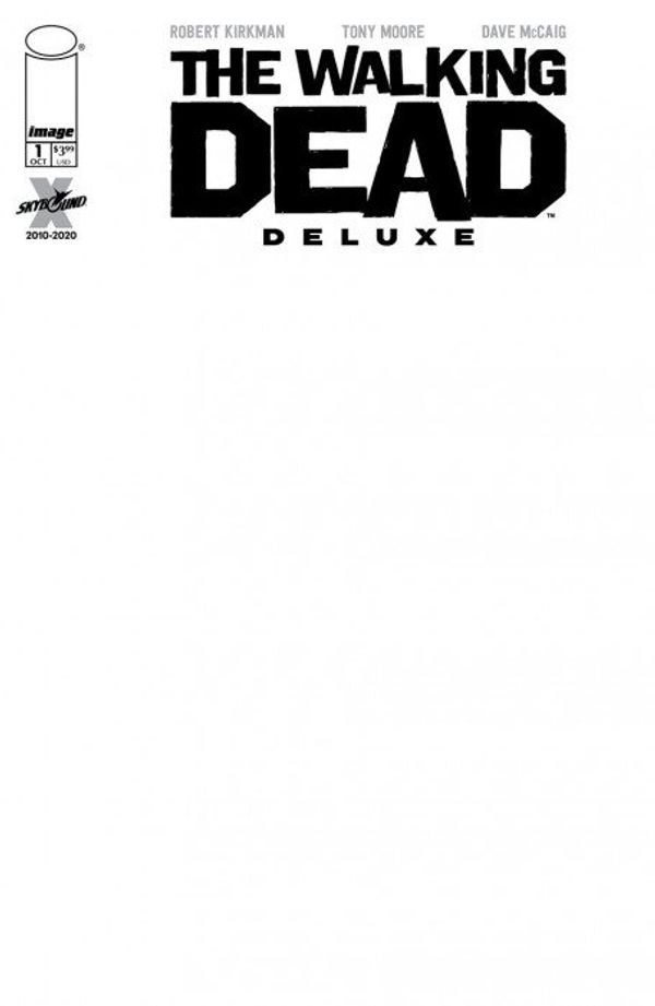 Walking Dead: Deluxe #1 (Blank Sketch Edition)