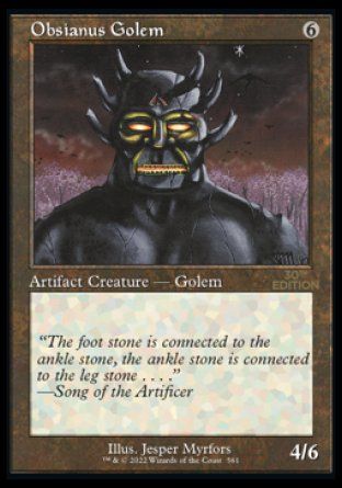 Obsianus Golem (Magic 30th Anniversary Edition - Old Frame) Trading Card