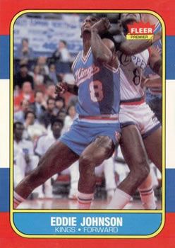 Eddie Johnson 1986 Fleer #51 Sports Card