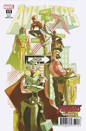Avengers #678 (Del Mundo Avengers Variant Leg)