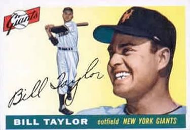 Bill Taylor 1955 Topps #53 Sports Card