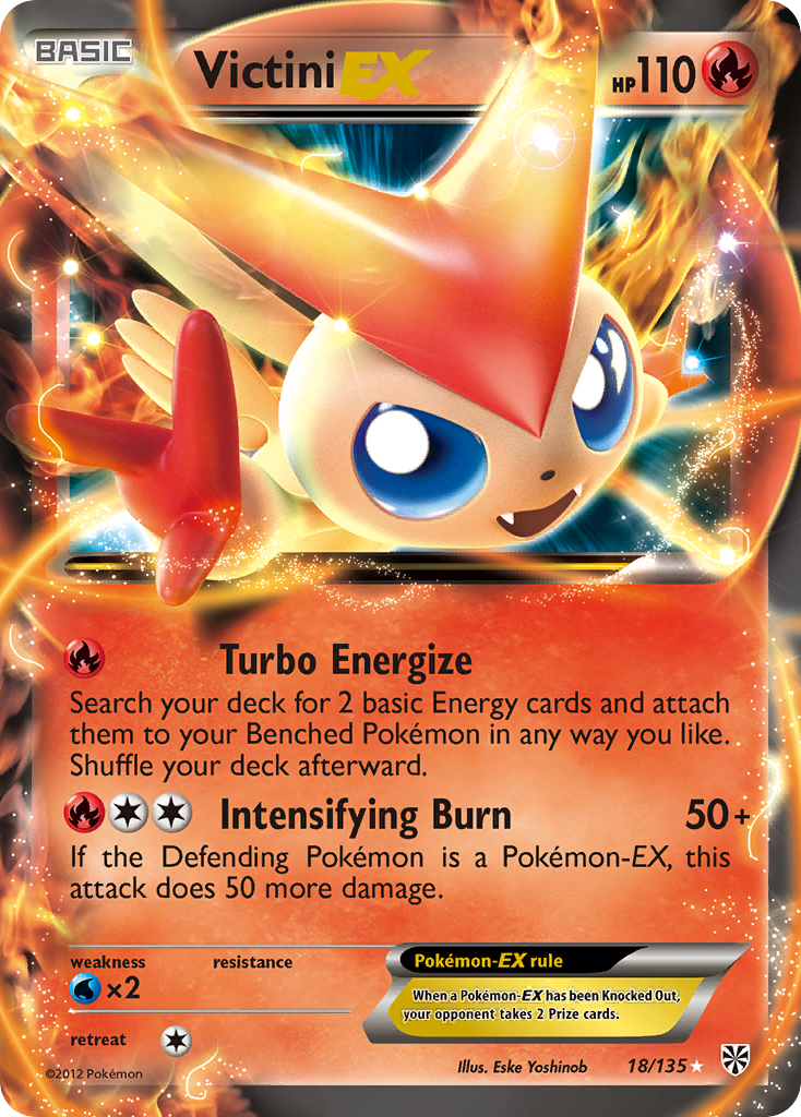 Victini EX (18/135) - Plasma Storm Pokémon Card