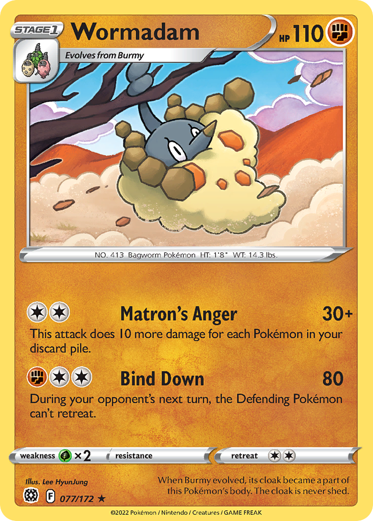 Wormadam (77/172) - Brilliant Stars Pokémon Card