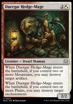 Duergar Hedge-Mage (March of the Machine Commander Decks)