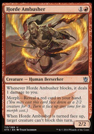 Horde Ambusher (Khans of Tarkir) Trading Card