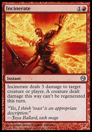 Incinerate (Duels of the Planeswalkers) Trading Card