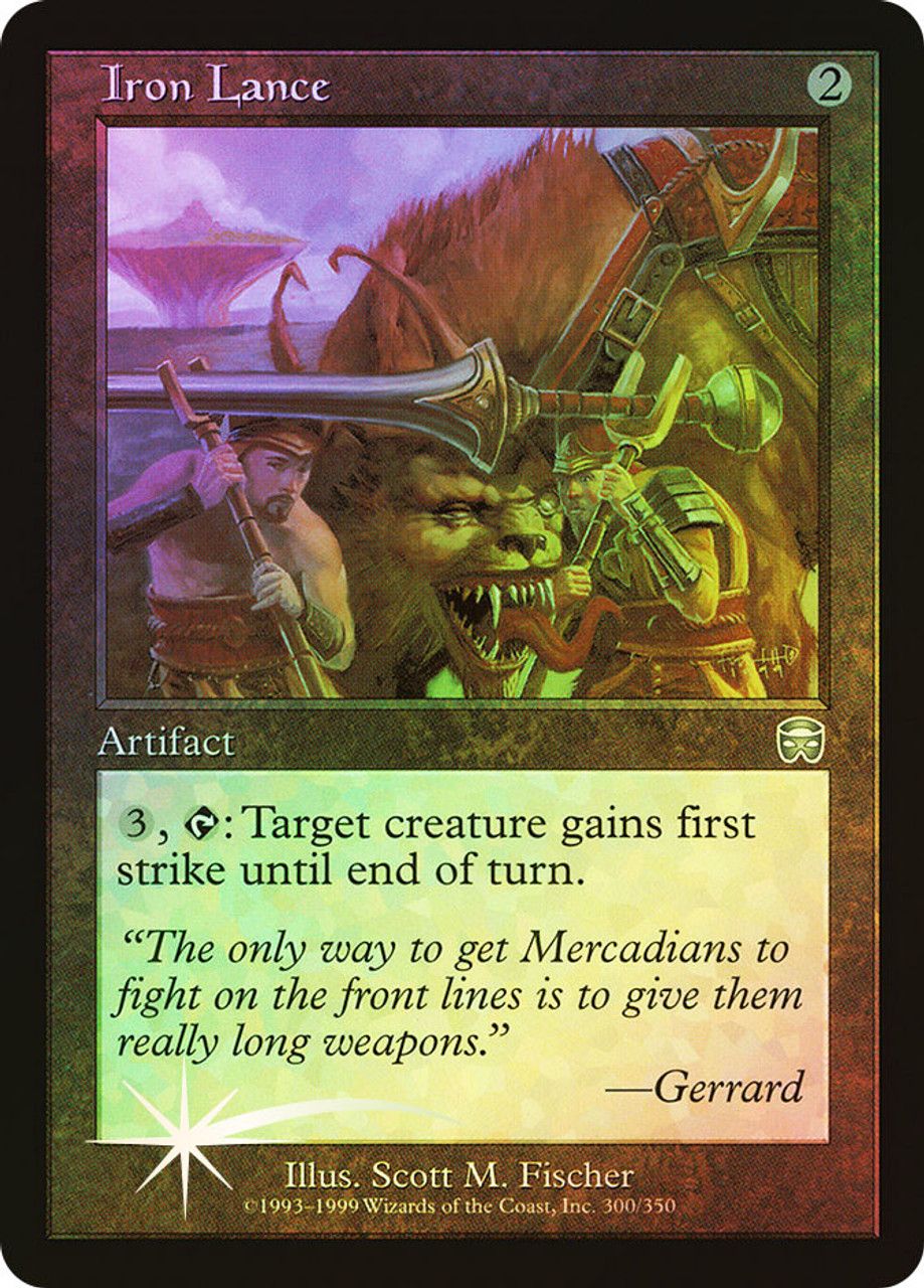 Iron Lance (Mercadian Masques - Foil) Trading Card