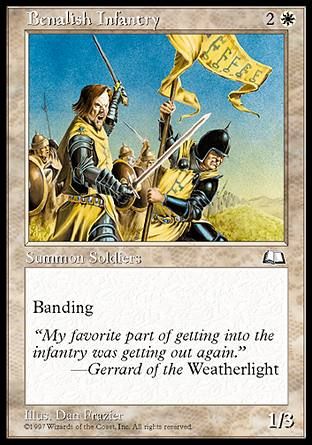 Benalish Infantry (Weatherlight) Trading Card