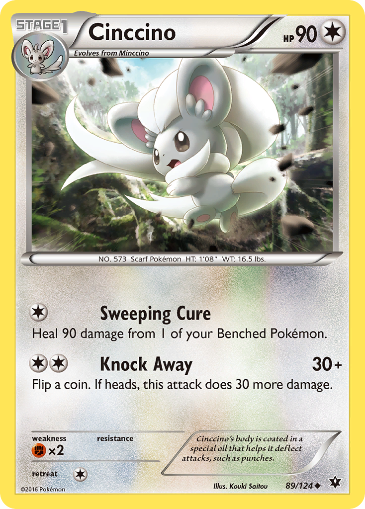 Cinccino (89/124) - Fates Collide Pokémon Card