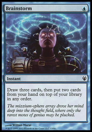 Brainstorm (Izzet vs. Golgari) Trading Card