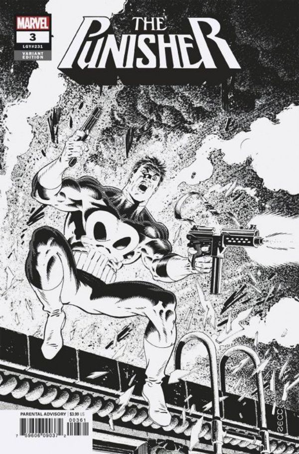 Punisher #3 (Zeck B&w Remastered Variant)