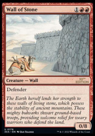 Wall of Stone (Magic 30th Anniversary Edition) Trading Card