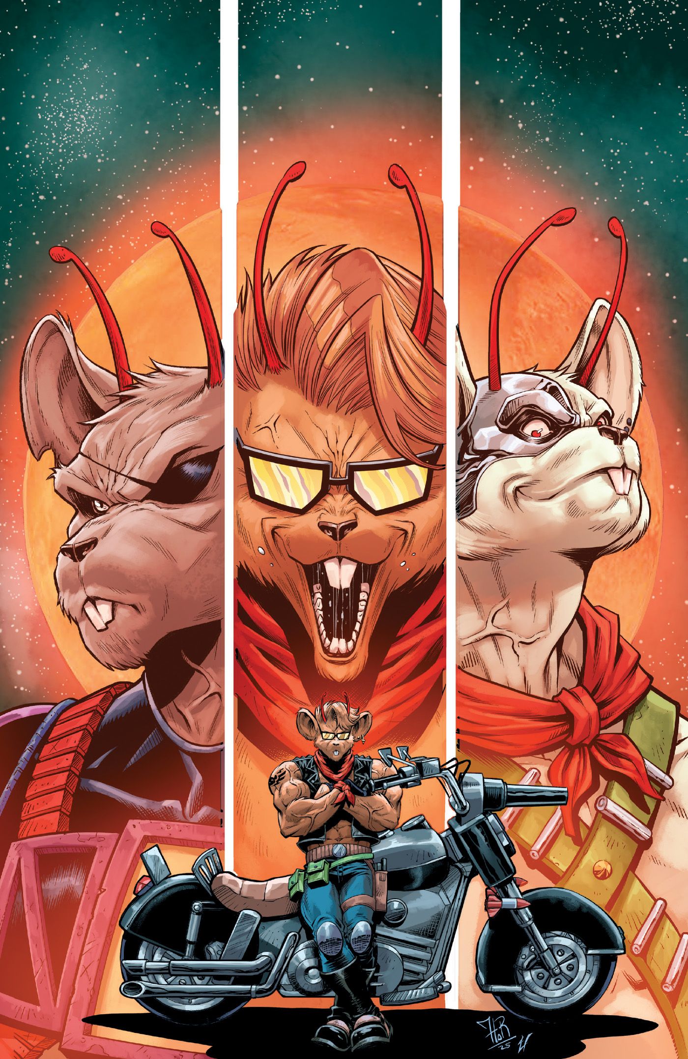 Biker Mice From Mars #6 (Cvr D Inc 1:20 Jordi Taragona Full Art Variant) Comic