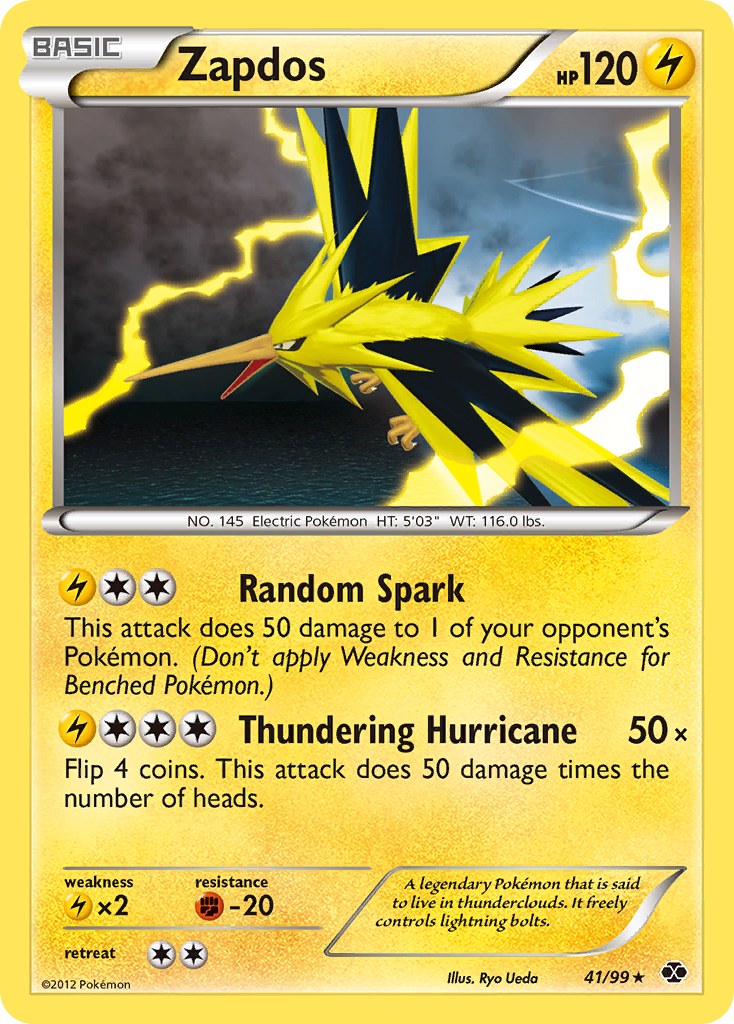 Zapdos (41/99) - Next Destinies Pokémon Card