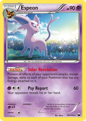 Espeon (48/108) - Dark Explorers (Reverse Holo)