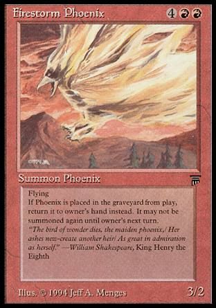 Firestorm Phoenix (Legends) Trading Card