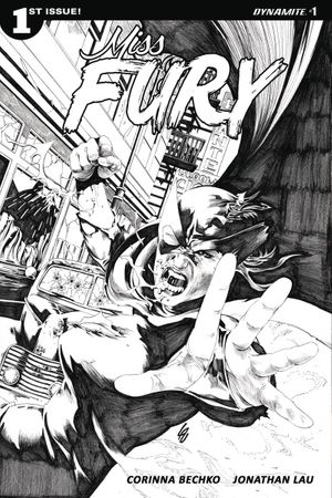 Miss Fury Vol 2 #1 (Cover C 10 Copy Lau B&w Cover)
