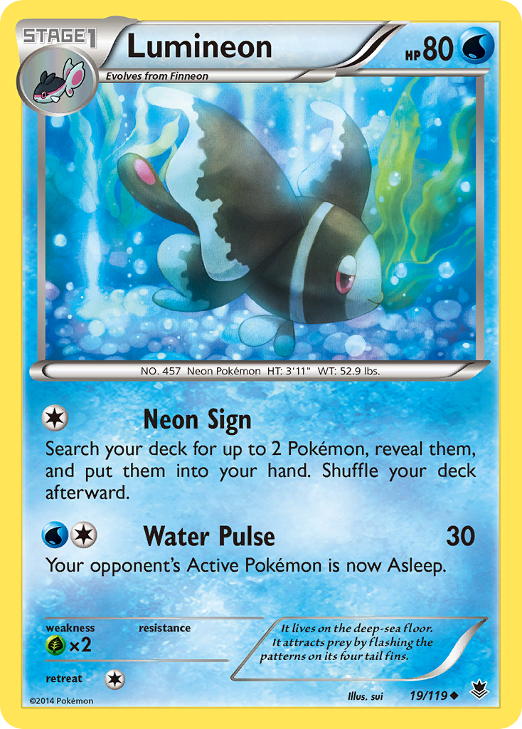 Lumineon (19/119) - Phantom Forces Pokémon Card